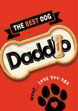 The best Dog Dad, Father’s Day or Birthday card created by The Typecast Gallery