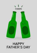 Cute Beer Bottle Fathers Day Card created by ItsJessica
