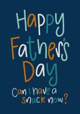 Fathers Day Daddy Snack Toddler Card created by Nurture and Cheer