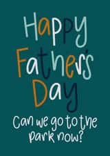 Fathers Day Funny Park Card created by Nurture and Cheer