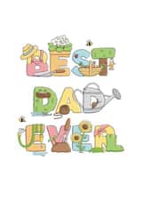 Best Dad Ever Gardening Theme Card created by Kate Lanxon