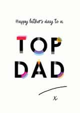 Happy father's day to a top dad created by Hey Jude