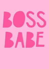 Boss babe card created by Jade Muat-Dodd
