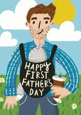 Happy First Father's Day (baby sling) created by @AimeeStevens.Design