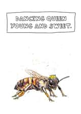 Birthday Bug, Dancing Queen, Bee Card. created by JOKstudios