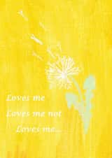 Love me, love me not card created by Misses Tree