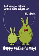 Alien Dad Joke Fathers Day card created by BeckiLamby