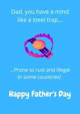 Father's Day - Mind like a steel trap created by Pip Davis