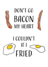 Punny Bacon and Eggs Anniversary card created by Jemma Louise UK