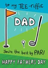 Tee-riffic Golf Loving Dad created by Ellie Newbury