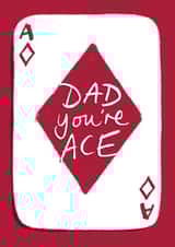 Dad You're Ace Father's Day or Birthday card created by Tilly Bean Loves
