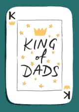 King of Dads Fathers Day Birthday Card for Dad created by Tilly Bean Loves