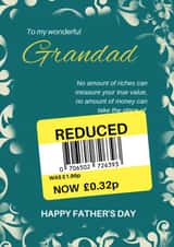 Reduced Father's Day for Grandad card created by Redrakoon
