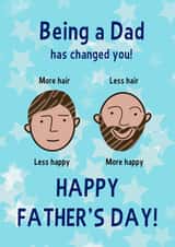 Loosing your hair Father’s Day card created by @cottonfoxprints