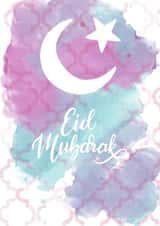 Eid Mubarak, Happy Eid card 1001 1000 created by ThriceAsNiceArt