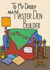 Master Den Builder Fathers Day Card created by OhJaye