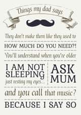 Father's day things dads say created by RedNosedBadger