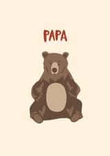 Cute Papa Bear Father’s Day Card created by Ellie Ward
