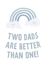 Two dads better than one rainbow card created by Bullar Designs