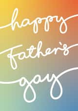 Happy Father's Gay Rainbow Card created by Bullar Designs