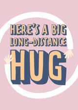 Long-distance hug card created by Bullar Designs