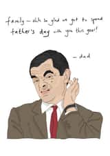 lockdown lifting funny father's day card  created by Eat the Moon