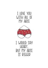 Cheeky Arse Anniversary Card created by Chibi Chi Designs