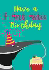 Punny Anteater Birthday Card created by Dusty Rose Lees