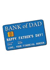 Bank of Dad Happy Father's Day card created by O WHAT A FEELING