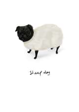 Funny Sheep Dog Pug created by Vivi Lake