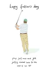 Father's Day golfing card created by Eat the Moon