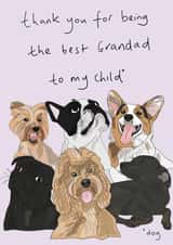 Father's day card for dog Grandad created by Eat the Moon
