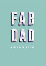 FAB DAD Father’s Day card created by Yay Days