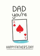 Ace Dad Father's Day Card created by Doodlesworth