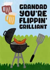 Flippin Grilliant Grandad card created by Jive Prints