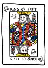 Funny King of Farts Father's Day Card created by Debmon Design