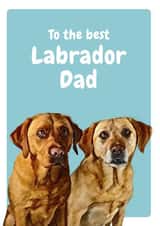 Labrador Father's Day Card created by Studio Woof