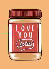Love you lotus card  created by Keepseyshop