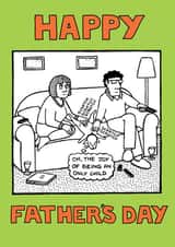 Funny Father's Day Card for a Dog Dad from Off The Leash created by Off The Leash Cartoons by Rupert Fawcett