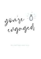 You're Engaged Engagement Card created by Fern + Grey