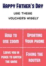 Father’s Day Gift Vouchers created by M Wills