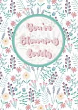 You’re Blooming Lovely thank you card created by Emma