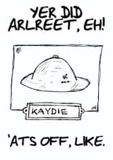 Kaydie - Congratulations created by GonMad Cumbrian Dictionary