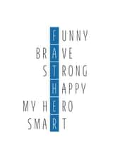 Happy Father's Day scrabble card created by Samantha Casey