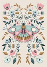 Floral Butterfly Card created by Wild Living