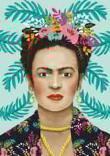 Frida Kahlo Art Card created by Wild Living