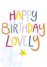 Happy birthday lovely birthday card created by Ink & Etch