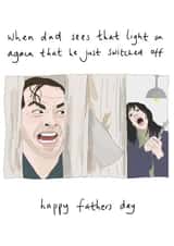 Dad The Shining Father's day card created by Eat the Moon