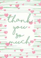 Thank You Green Stripe created by Rachael Martland