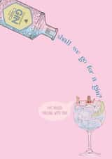 Best Gin Drinking Friend Card created by LAYERS DESIGNS